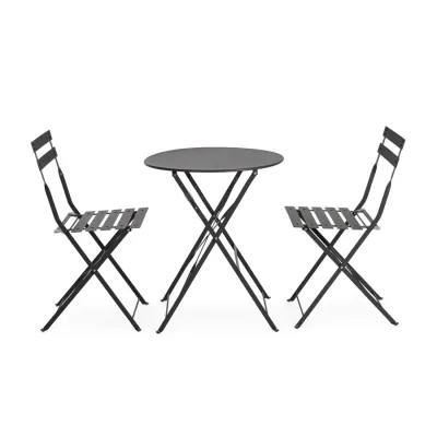 comprar SET DE 3 | MESA Y 2 SILLAS AUSTIN ANTRACITA online de Yes desde 146,94 €