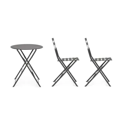 comprar SET DE 3 | MESA Y 2 SILLAS AUSTIN ANTRACITA online de Yes desde 146,94 €