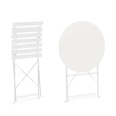 comprar SET DE 3 | MESA Y 2 SILLAS AUSTIN BLANCO online de Yes desde 146,94 €