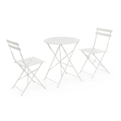 comprar SET DE 3 | MESA Y 2 SILLAS AUSTIN BLANCO online de Yes desde 146,94 €
