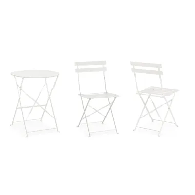 comprar SET DE 3 | MESA Y 2 SILLAS AUSTIN BLANCO online de Yes desde 146,94 €