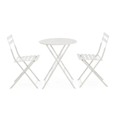 comprar SET DE 3 | MESA Y 2 SILLAS AUSTIN BLANCO online de Yes desde 146,94 €