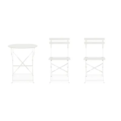 comprar SET DE 3 | MESA Y 2 SILLAS AUSTIN BLANCO online de Yes desde 146,94 €
