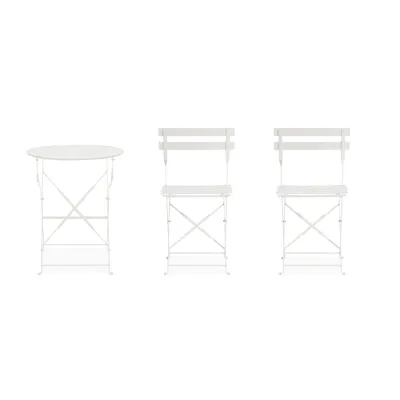 comprar SET DE 3 | MESA Y 2 SILLAS AUSTIN BLANCO online de Yes desde 146,94 €