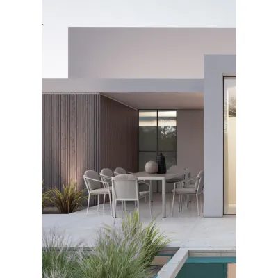 comprar SET MESA MÁS 8 SILLAS CON COJIES ULISES VAPOR YK15 online de BIZZOTTO desde 2,306.87