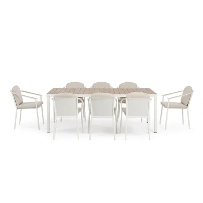 comprar SET MESA MÁS 8 SILLAS CON COJIES ULISES VAPOR YK15 online de BIZZOTTO desde 2,306.87