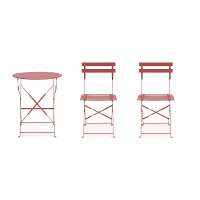 comprar SET DE 3 | MESA Y 2 SILLAS AUSTIN TERRACOTA online de Yes desde 146,94 €