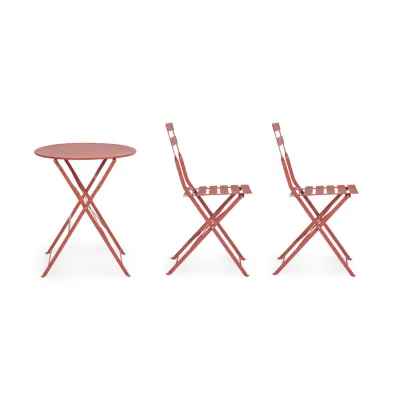 comprar SET DE 3 | MESA Y 2 SILLAS AUSTIN TERRACOTA online de Yes desde 146,94 €
