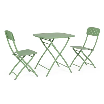 comprar SET DE 3 | MESA Y 2 SILLAS YVONNE VERDE SALVIA online de Yes desde 274,72 €