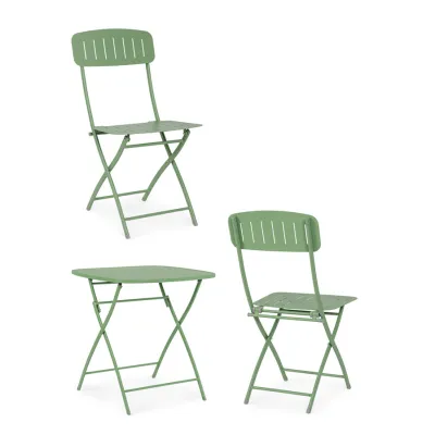 comprar SET DE 3 | MESA Y 2 SILLAS YVONNE VERDE SALVIA online de Yes desde 274,72 €