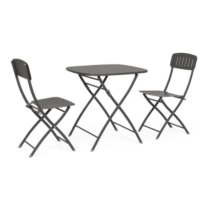 comprar SET DE 3 | MESA Y 2 SILLAS YVONNE ANTRACITA online de Yes desde 274,72 €