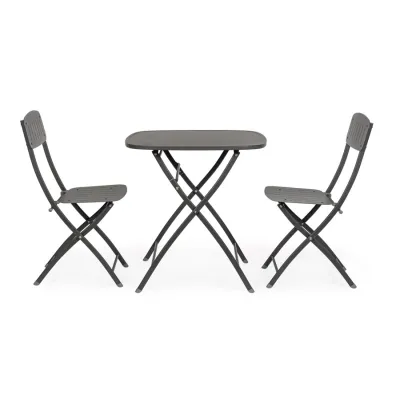 comprar SET DE 3 | MESA Y 2 SILLAS YVONNE ANTRACITA online de Yes desde 274,72 €