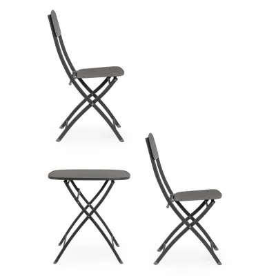 comprar SET DE 3 | MESA Y 2 SILLAS YVONNE ANTRACITA online de Yes desde 274,72 €