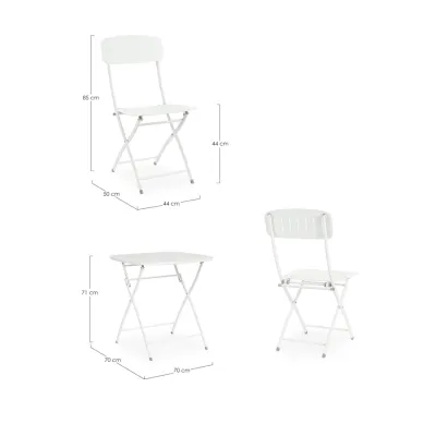 comprar SET DE 3 | MESA Y 2 SILLAS YVONNE BLANCO online de Yes desde 274,72 €
