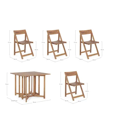 comprar SET MESA MÁS 4 SILLAS NOEMI online de Yes desde 500,46 €