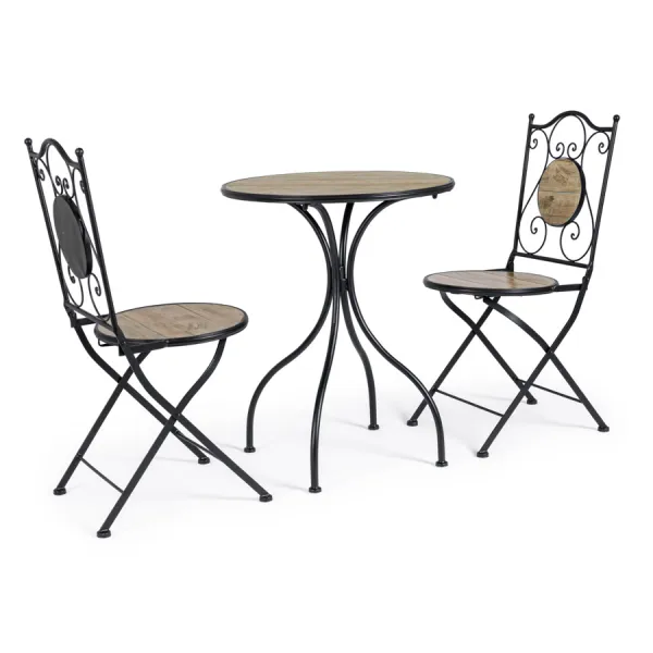 SET DE 3 | MESA Y 2 SILLAS PLEG KANSAS