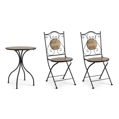 comprar SET DE 3 | MESA Y 2 SILLAS PLEG KANSAS online de Yes desde 244,90 €
