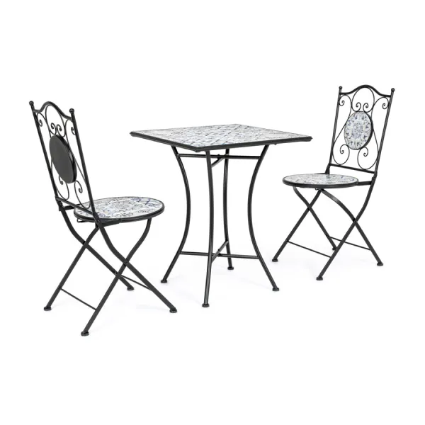 SET DE 3 | MESA CUADRADA MÁS 2 SILLAS PLEG ERICE