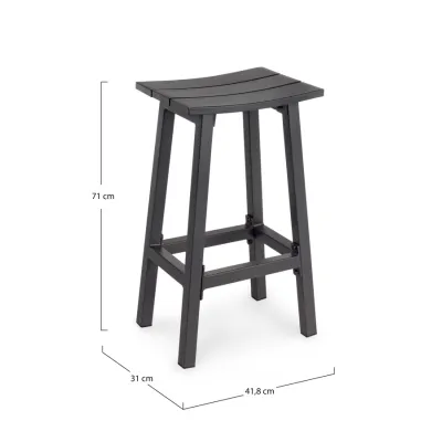 comprar TABURETE BAR SKIPPER H71 ANTRACITA YK13 online de BIZZOTTO desde 169,30 €