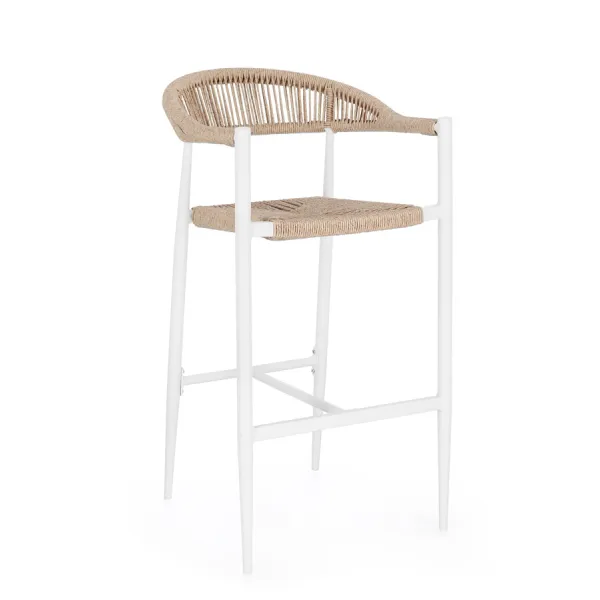 TABURETE BAR JANDIA BLANCO SA27/BEIGE