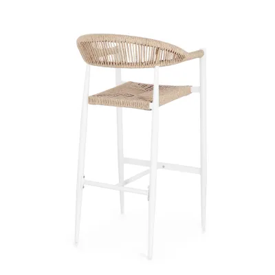 comprar TABURETE BAR JANDIA BLANCO SA27/BEIGE online de BIZZOTTO desde 255,55 €