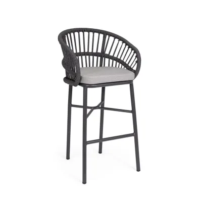 comprar TABURETE BAR CON COJIES ODIVELAS ANTRACITA online de BIZZOTTO desde 417,40 €