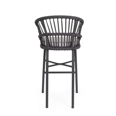comprar TABURETE BAR CON COJIES ODIVELAS ANTRACITA online de BIZZOTTO desde 417,40 €
