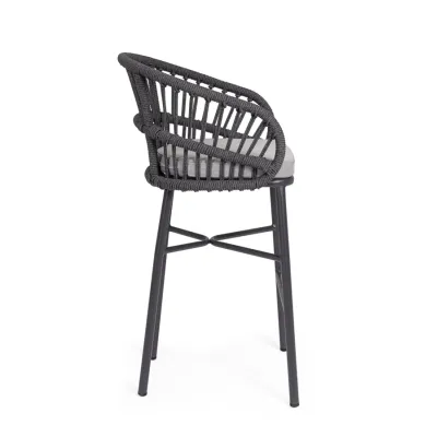 comprar TABURETE BAR CON COJIES ODIVELAS ANTRACITA online de BIZZOTTO desde 417,40 €