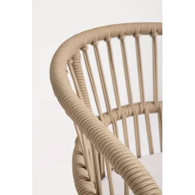 comprar TABURETE BAR CON COJIES ODIVELAS BEIGE online de BIZZOTTO desde 417,40 €