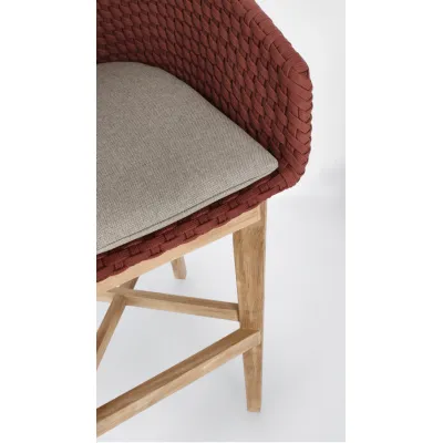 comprar SGABELLO BAR CON COJIES COACHELLA SCARLET online de Bizzotto Homemotion desde 785,82 €