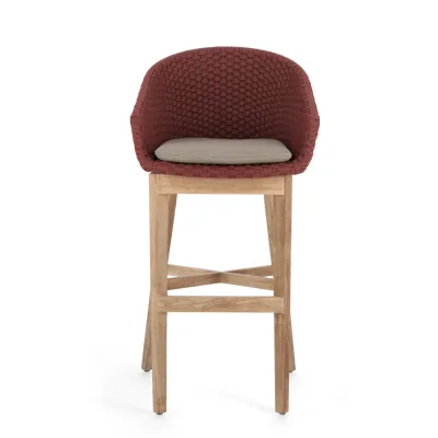 comprar SGABELLO BAR CON COJIES COACHELLA SCARLET online de Bizzotto Homemotion desde 785,82 €