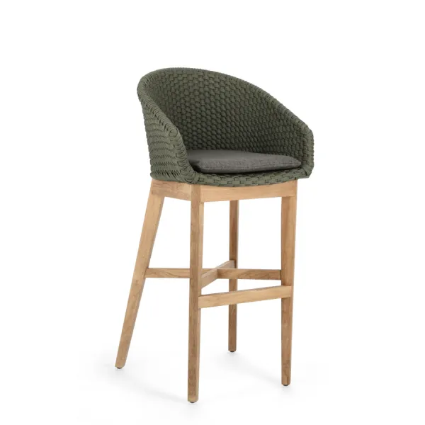 SGABELLO BAR CON COJIES COACHELLA VERDE