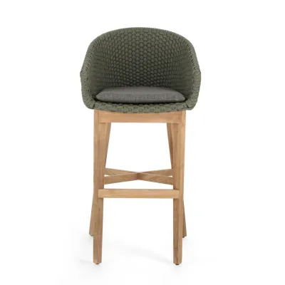 comprar SGABELLO BAR CON COJIES COACHELLA VERDE online de Bizzotto Homemotion desde 785,82 €