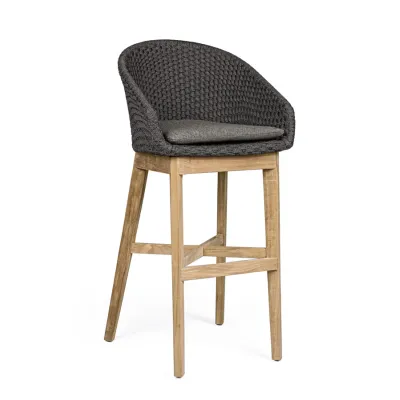 comprar TABURETE BAR CON COJIES COACHELLA ANTRACITA online de Bizzotto Homemotion desde 668,69 €
