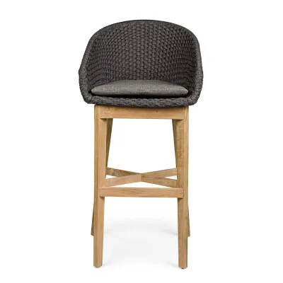 comprar TABURETE BAR CON COJIES COACHELLA ANTRACITA online de Bizzotto Homemotion desde 668,69 €