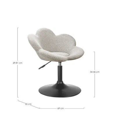 comprar SILLÓN FLEUR NEGRO-BEIGE online de Yes desde 191,18 €