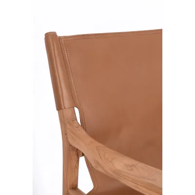 comprar SILLÓN LOUNGE CAROLINE COGNAC online de BIZZOTTO desde 629,44 €