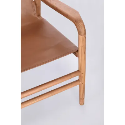 comprar SILLÓN LOUNGE CAROLINE COGNAC online de BIZZOTTO desde 629,44 €