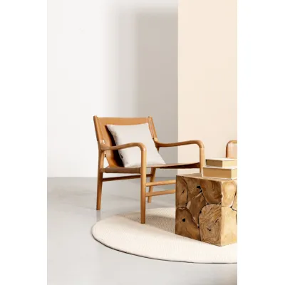 comprar SILLÓN LOUNGE CAROLINE COGNAC online de BIZZOTTO desde 629,44 €