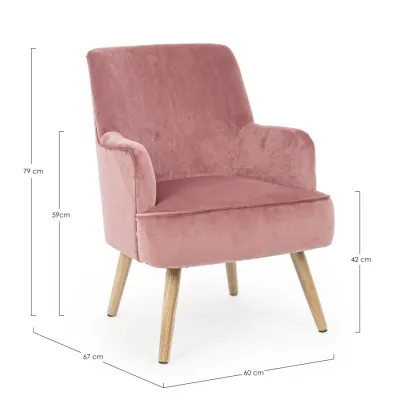 comprar SILLÓN ADELINE ROSA ANTIK online de Yes desde 217,80 €