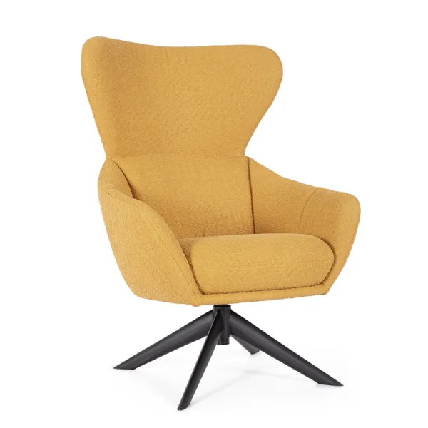 SILLÓN GIRATORIO HAILEY MOSTAZA