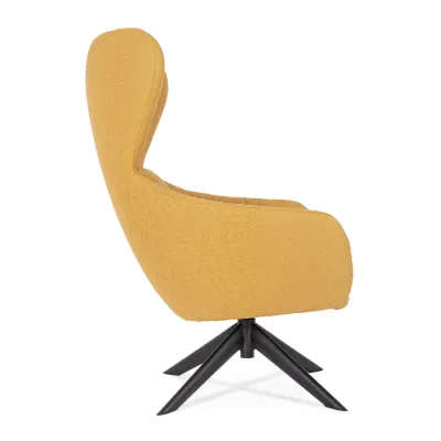 comprar SILLÓN GIRATORIO HAILEY MOSTAZA online de BIZZOTTO desde 409,34 €