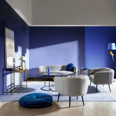comprar SILLÓN AVRIL BLANCO BUCLÉ online de BIZZOTTO desde 411,40 €