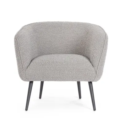 comprar SILLÓN AVRIL GRIS BUCLÉ online de BIZZOTTO desde 411,40 €