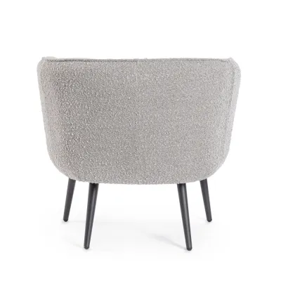 comprar SILLÓN AVRIL GRIS BUCLÉ online de BIZZOTTO desde 411,40 €