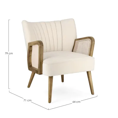 comprar SILLÓN VIRNA NATURAL online de BIZZOTTO desde 376,79 €