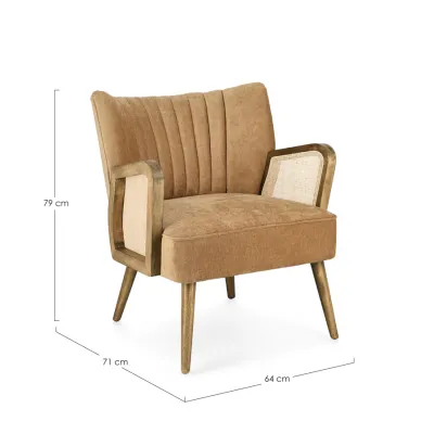 comprar SILLÓN VIRNA MOSTAZA online de BIZZOTTO desde 376,79 €