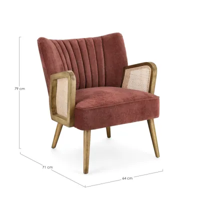 comprar SILLÓN VIRNA LADRILLO online de BIZZOTTO desde 376,79 €