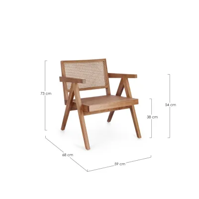 comprar SILLÓN LOUNGE GALIA NATURAL online de BIZZOTTO desde 425,80 €
