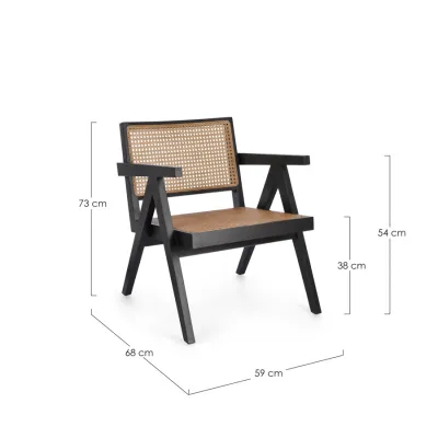 comprar SILLÓN LOUNGE GALIA NEGRO online de BIZZOTTO desde 425,80 €